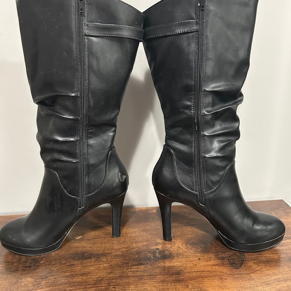Call It Spring Black Heeled Boots - Picture 5 of 6